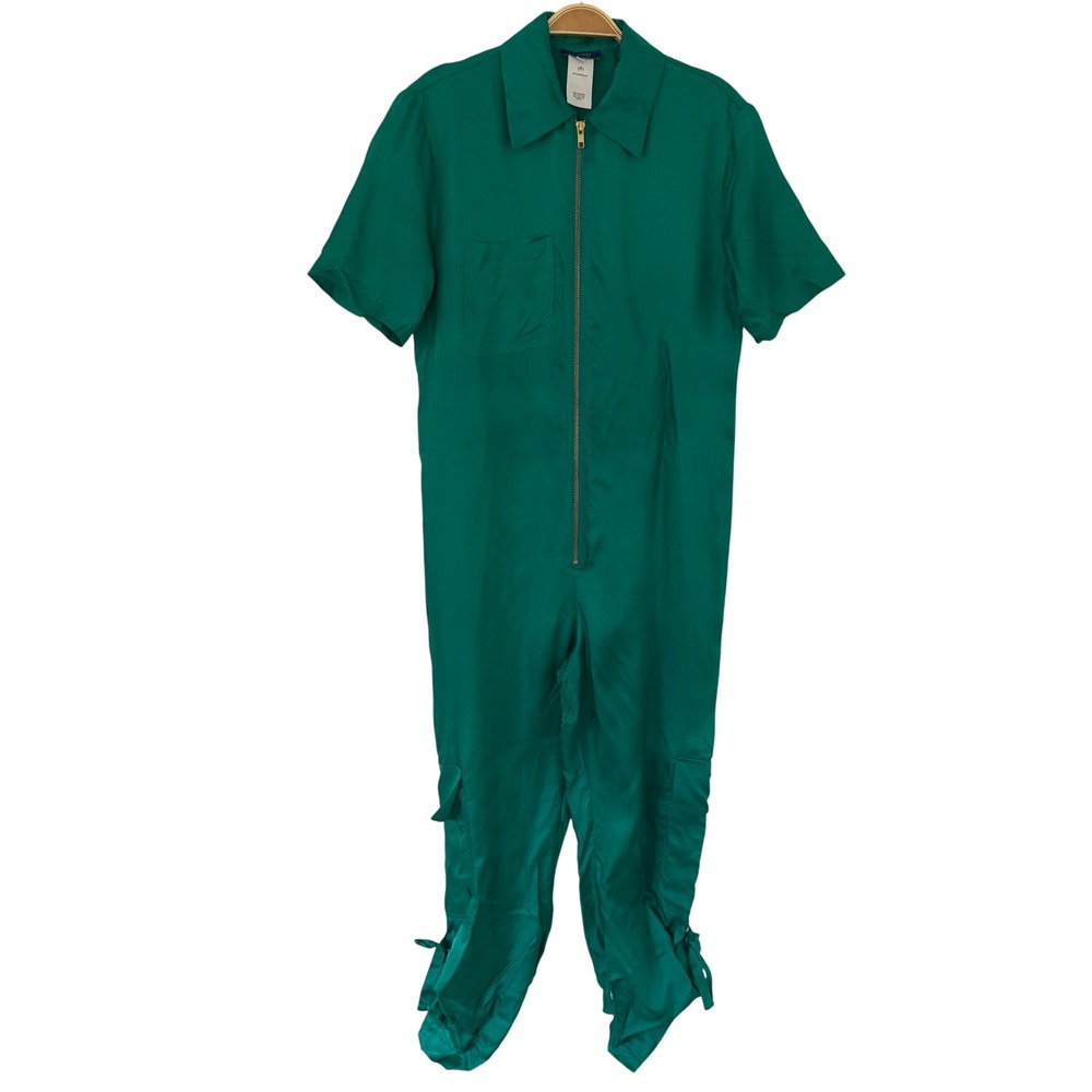 Summer Forest for Humanity Bemberg Cupro Utility Jumpsuit Green Medium